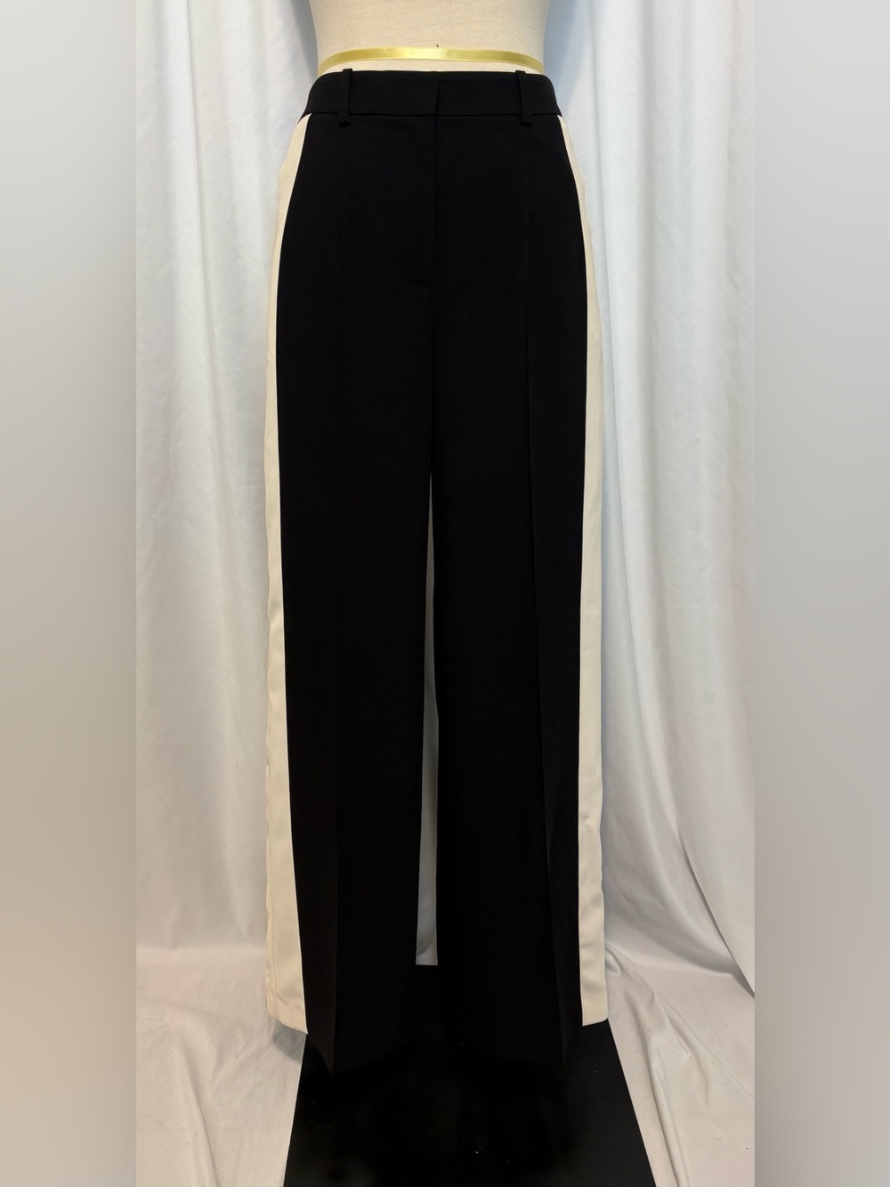 Reiss Wide Leg Two Tone Trouser Pants - Picture 2 of 6